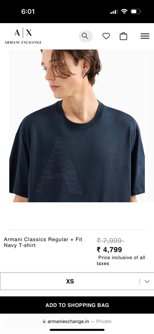 Armani Exchange tshirt