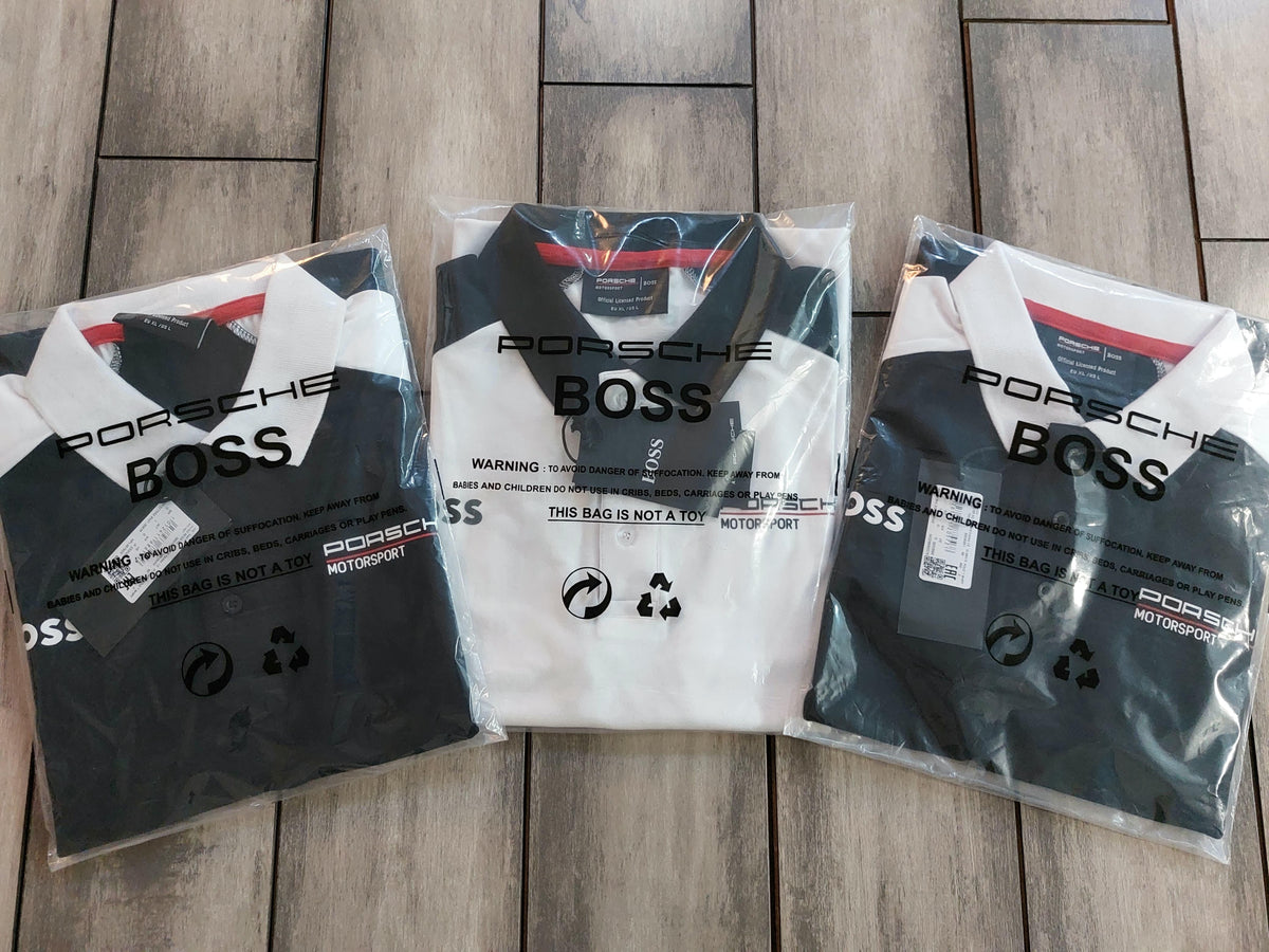 BOSS X PORSCHE POLO DARK BLUE TSHIRT