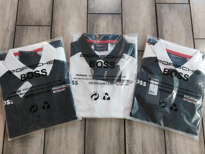 BOSS X PORSCHE POLO DARK BLUE TSHIRT