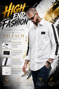 BALMAIN SIDE STRIP WHITE SHIRT