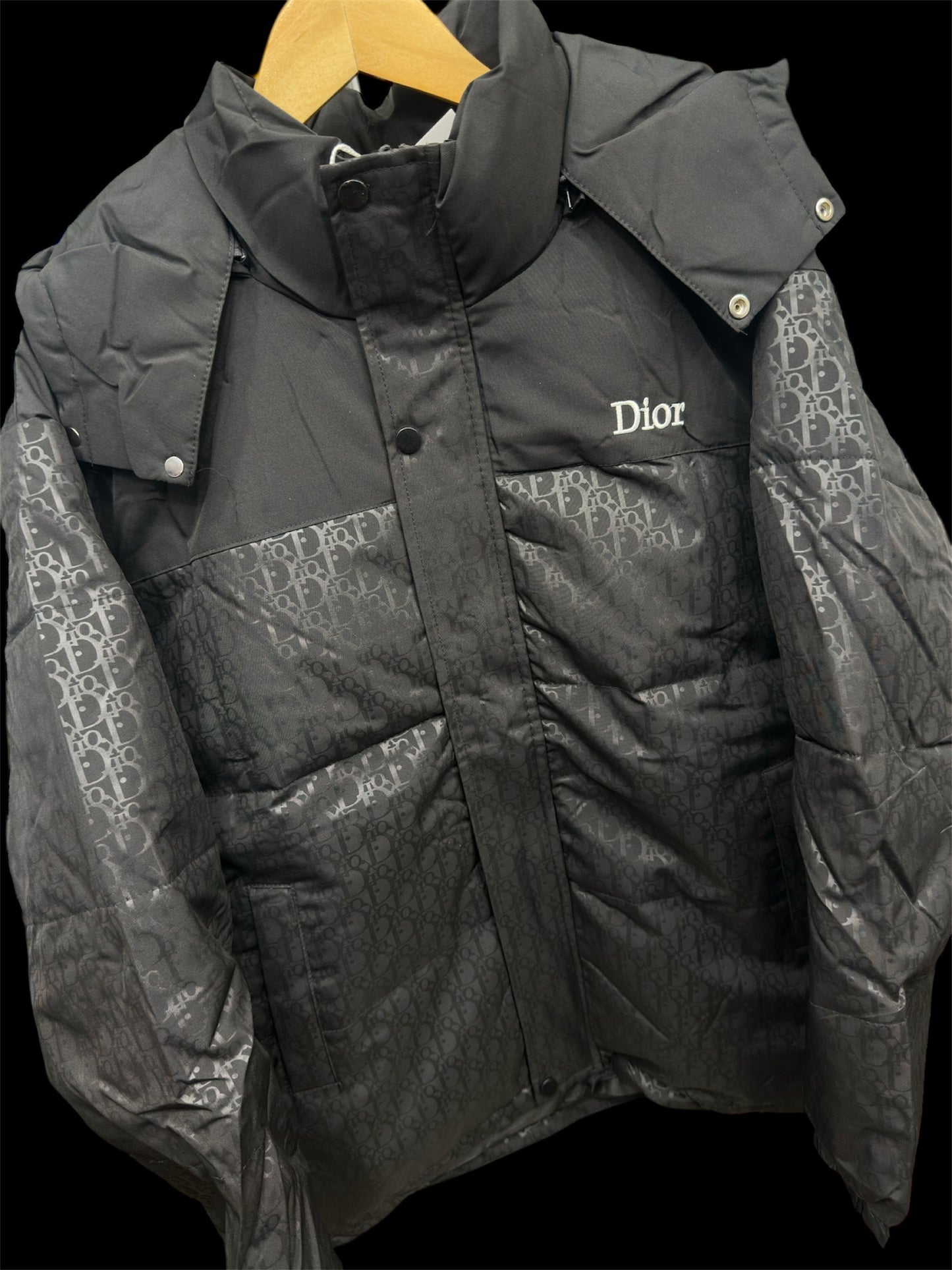 DIOR JACKET WITH EMBROIDERY LOGO IMPORTED DUCK FEATHER -10 degree