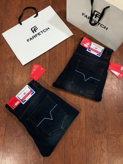 DIESEL BOOT CUT BROWNISH BLUE