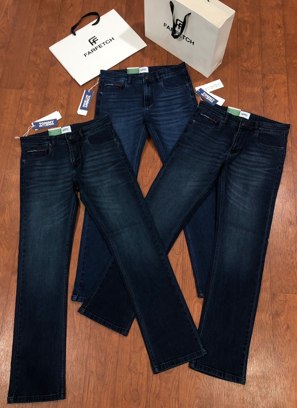 TOMMY HILFIGER JEANS BLUISH GREEN WASH