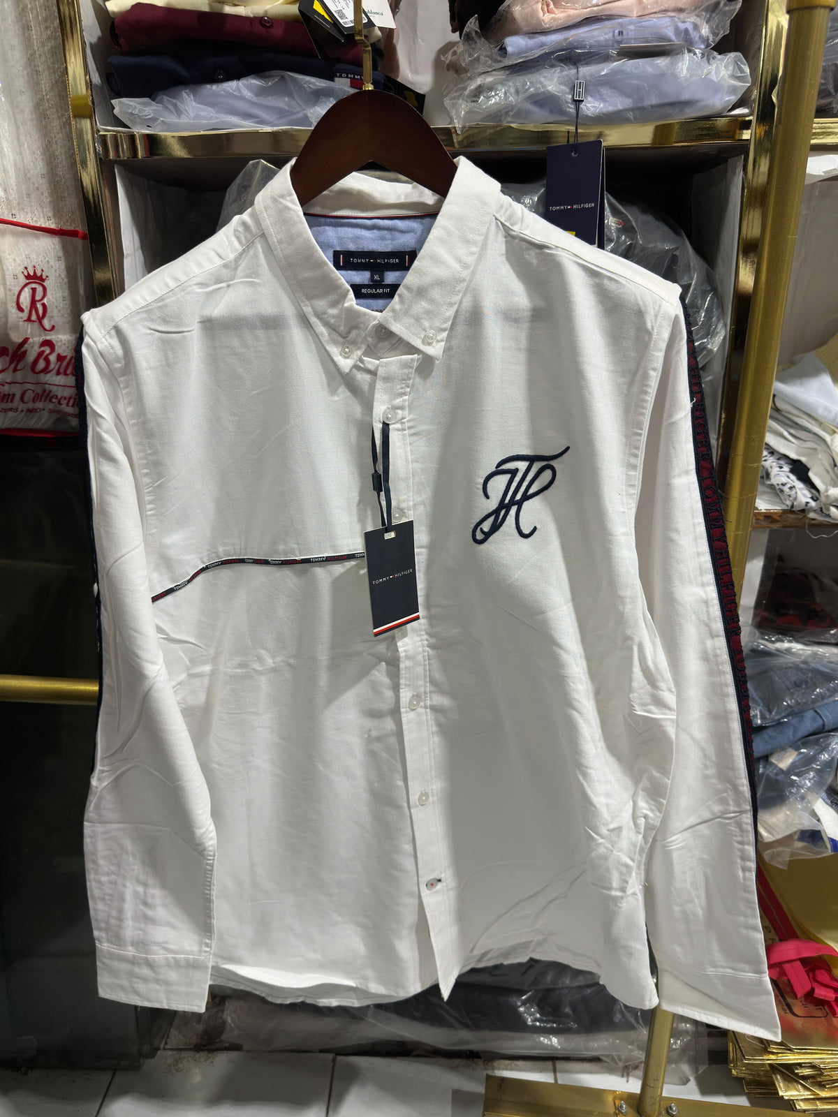 TOMMMY HILFIGER SIDE STRIP SHIRT