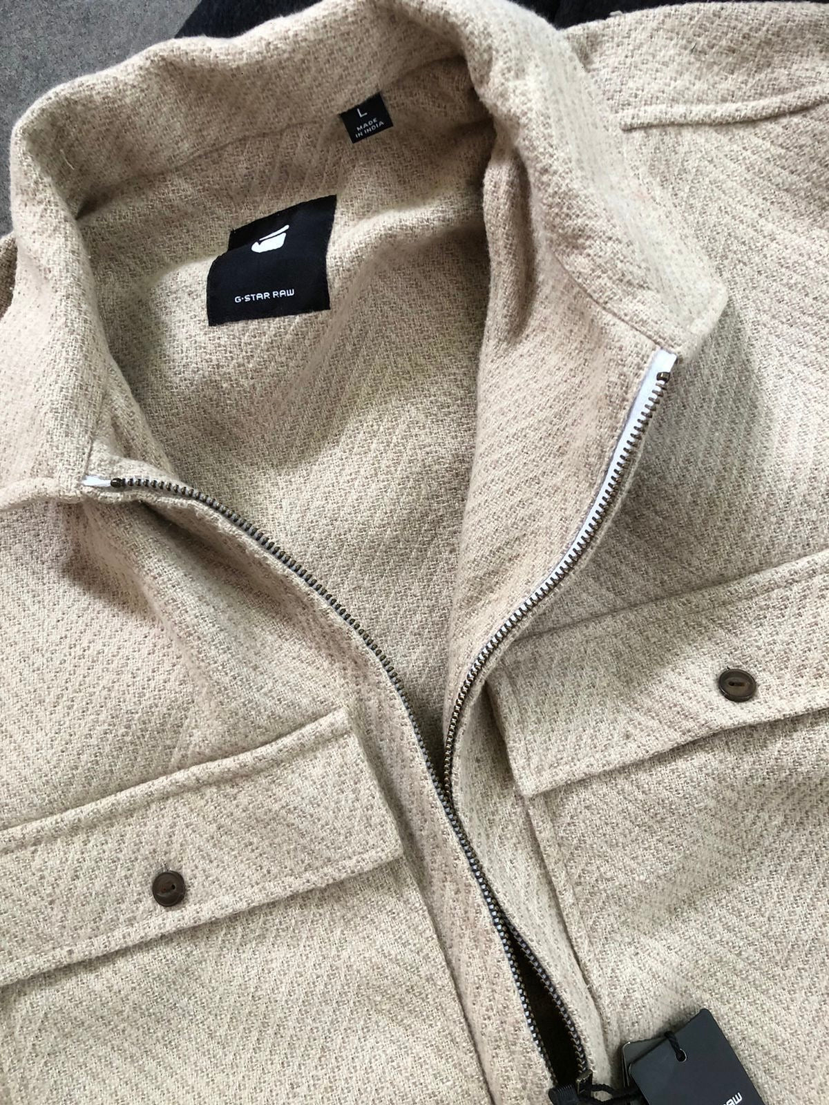 G STAR TWEED CREAME JACKET