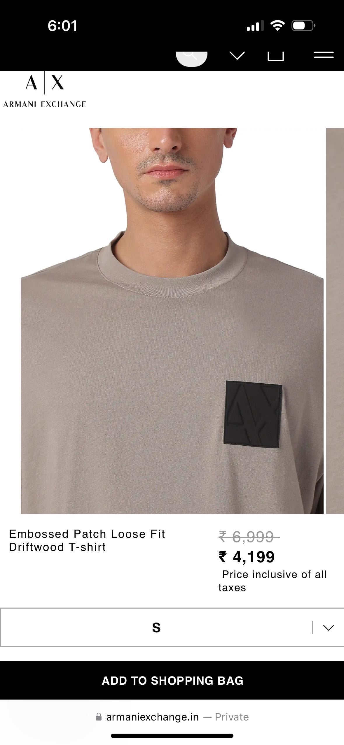 Armani Exchange AX tshirt