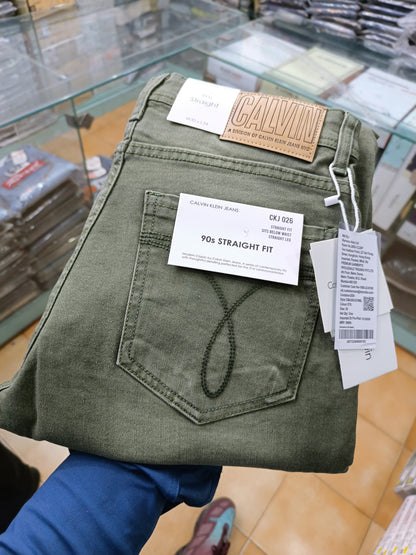 CK CALVIN KLEIN GREEN WASH JEANS