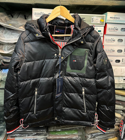 TOMMY HILFIGER BLUE JACKET DUCK FEATHER -10degree
