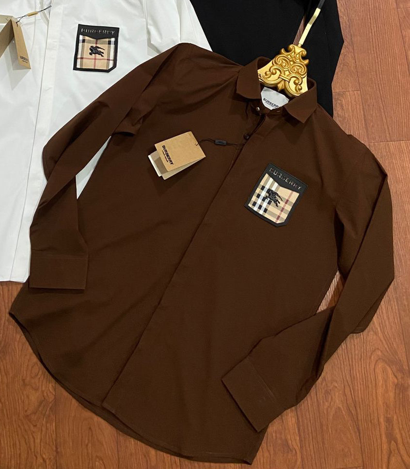 BURBERRY BROWN SHIRT