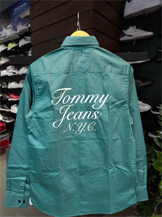 TOMMY HILFIGER GREEN SHIRT