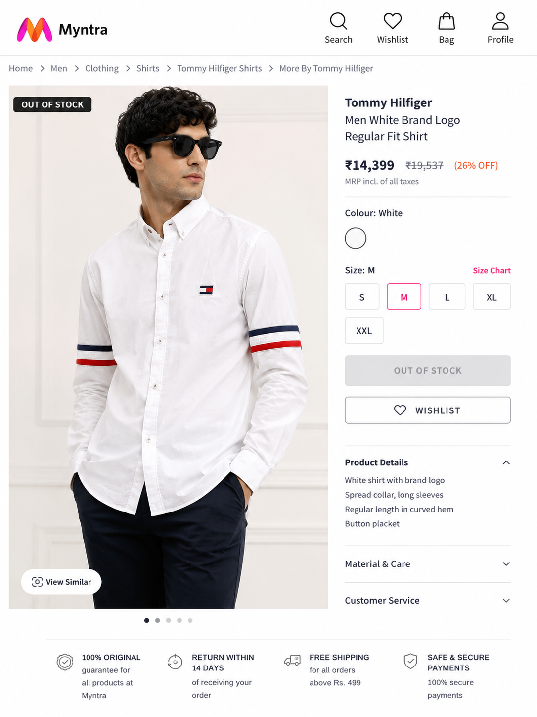 TOMMY HILFIGER WHITE SHIRT