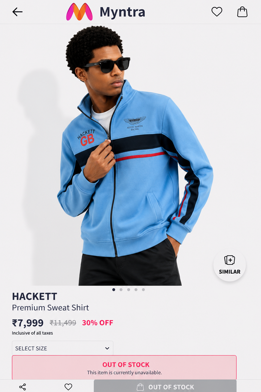 HACKETT MEN'S PREMIUM SWEATSHIRT
