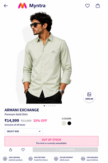AX ARMANI EXCHANGE SHIRT