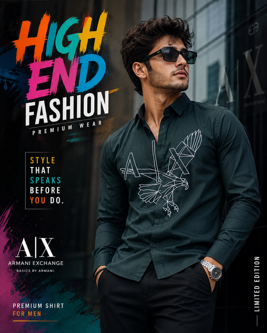 ARMANI EXCHANGE AX GREEN SHIRT
