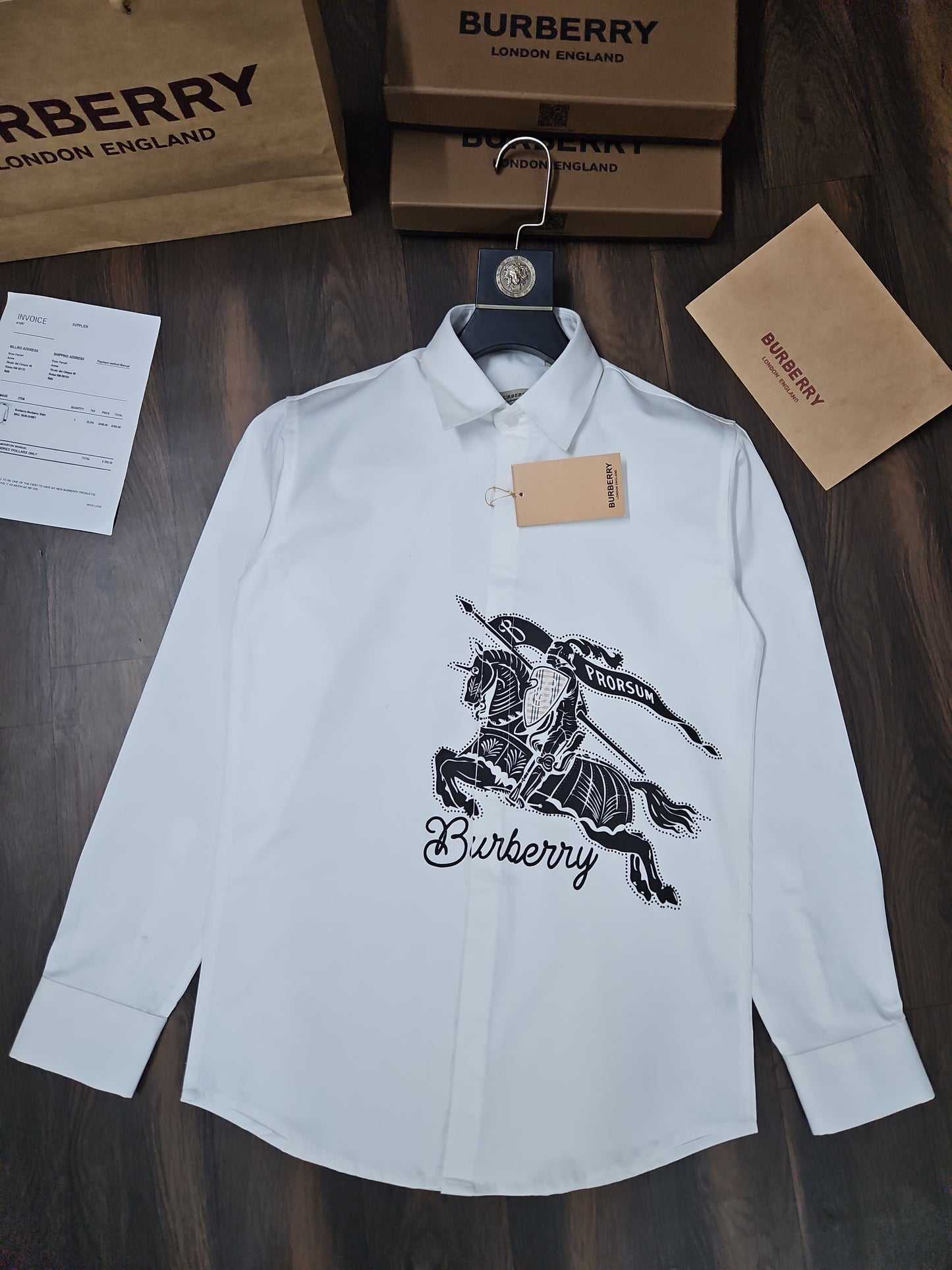 BURBERRY DAIMOND WHITE SHIRT