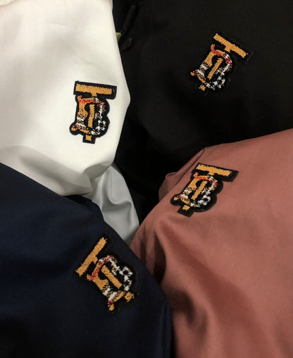 BURBERRY SHIRT COLLAR STRIP BLUE SHIRT