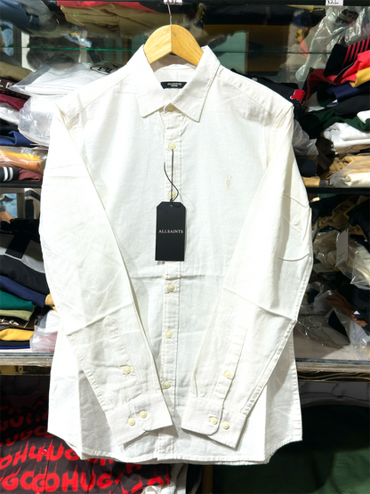ALL SAINTS LINEN WHITE SHIRT