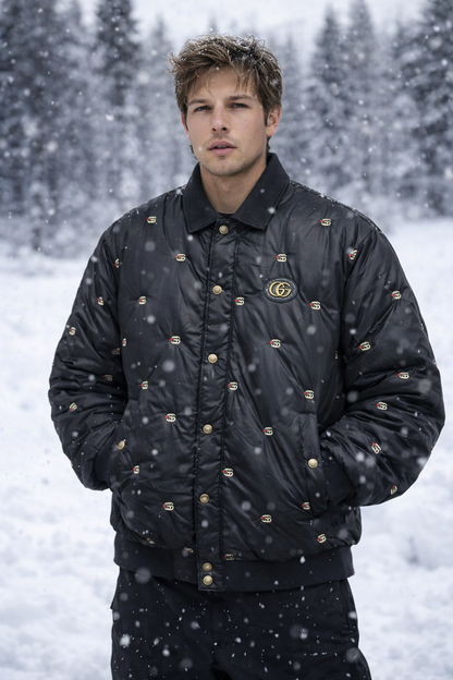 GUCCI JACKET EBRODIERY LOGO IMPORTED DUCK FEATHER -10 degree