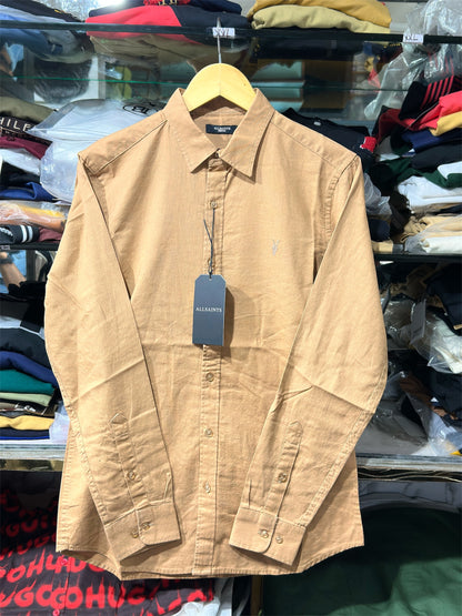 ALL SAINTS LINEN CREME SHIRT