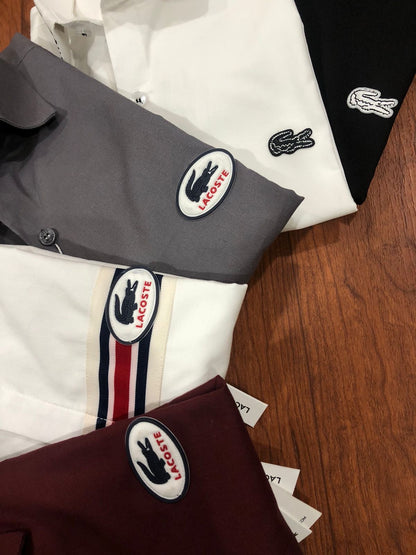 LACOSTE MAHROON SHIRT