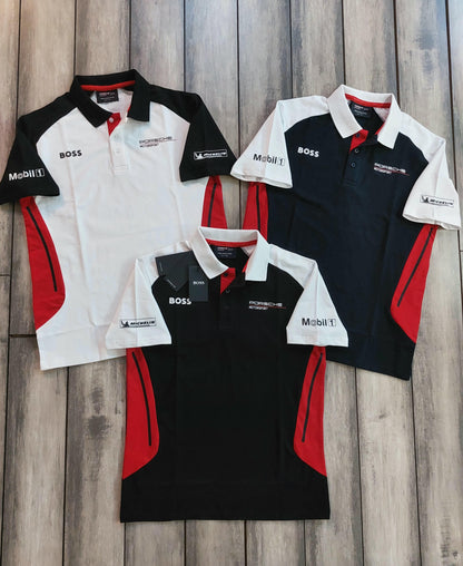 BOSS X PORSCHE POLO DARK BLUE TSHIRT
