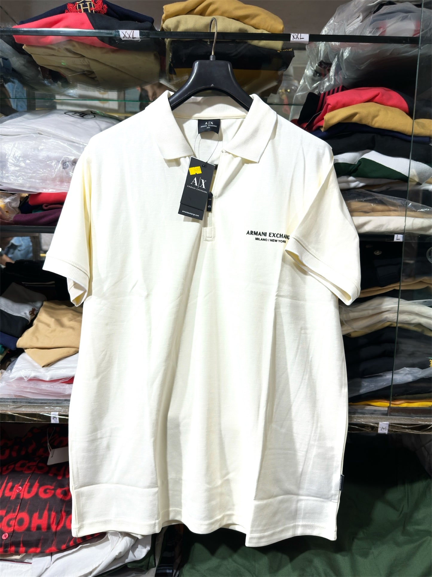 ARMANI EXCHANGE AX CREAM T-SHIRT