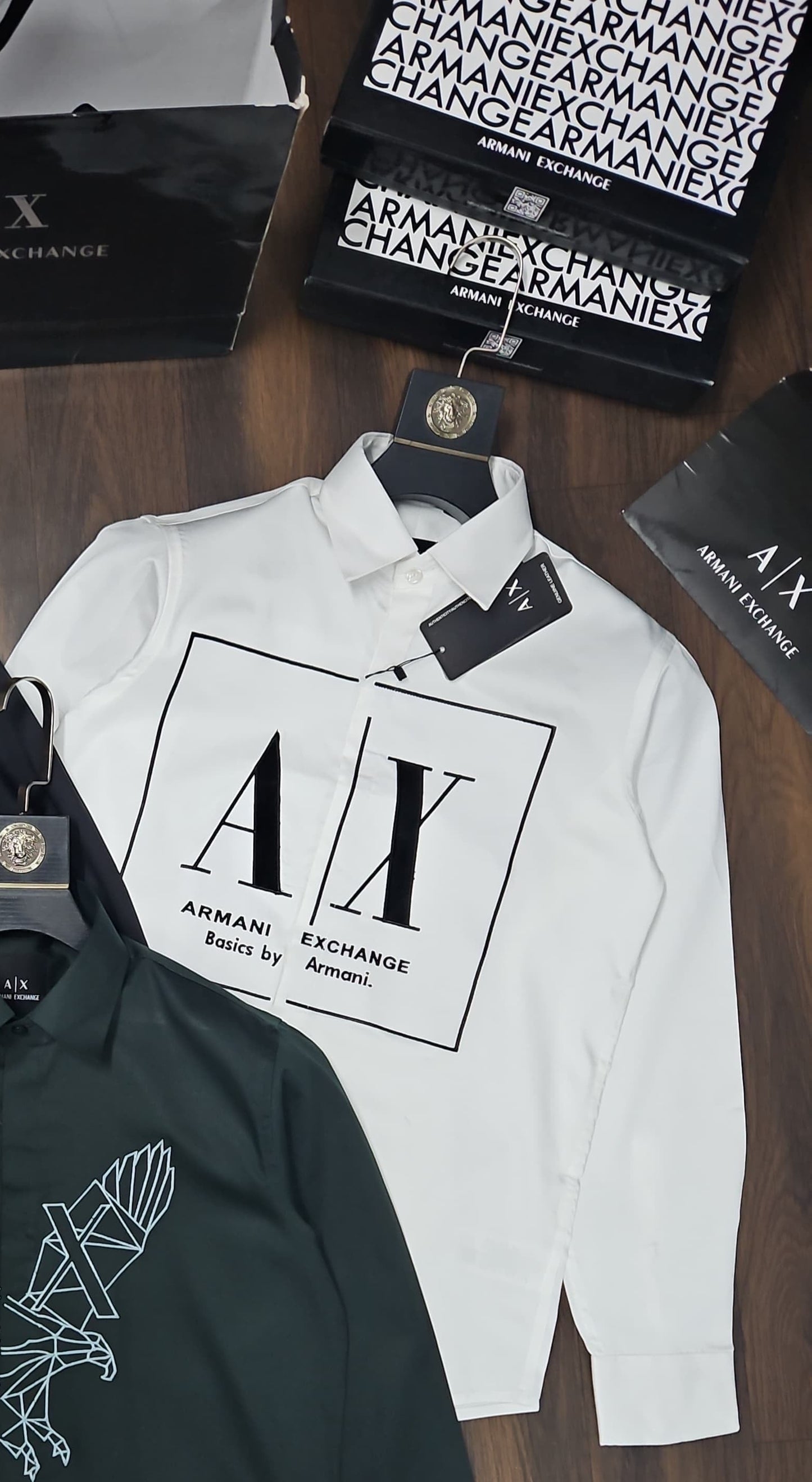 ARMANI EXCHANGE AX WHITE SHIRT