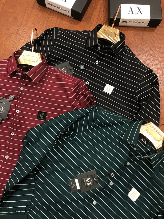 ARMANI EXCHANGE AX BLACK SHIRT