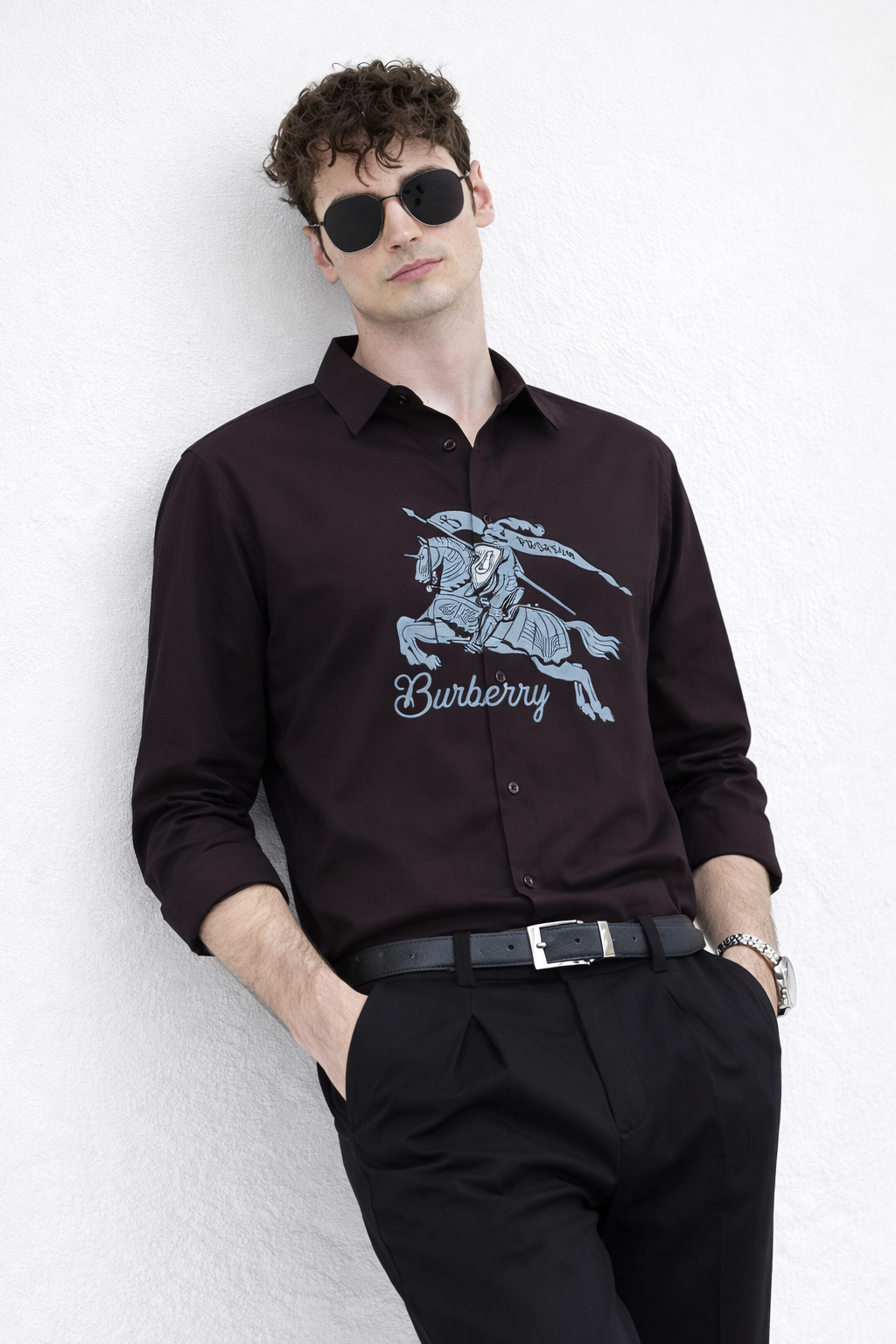 BURBERRY BROWN SHIRT