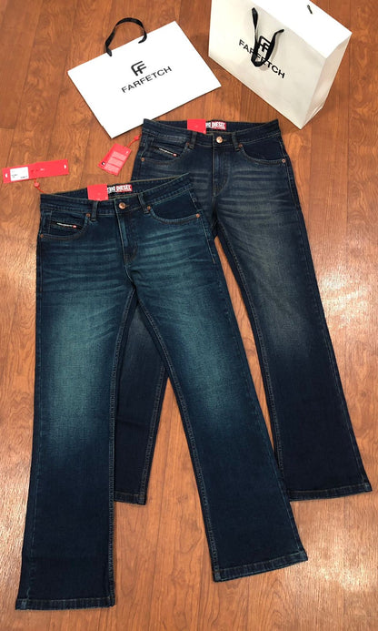 DIESEL BOOT CUT BROWNISH BLUE