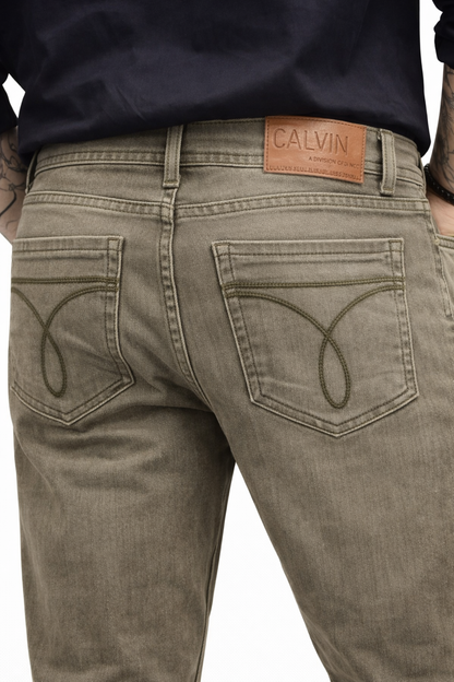 CK CALVIN KLEIN BROWN WASH JEANS