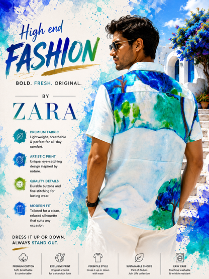 ZARA HALF SHIRT