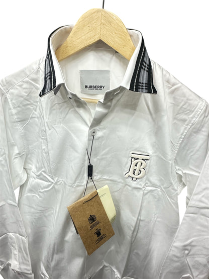 BURBERRY COLLAR STRIP WHITE SHIRT
