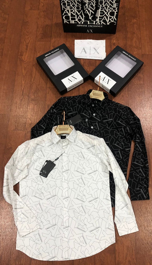 ARMANI EXCHANGE AX WHITE SHIRT