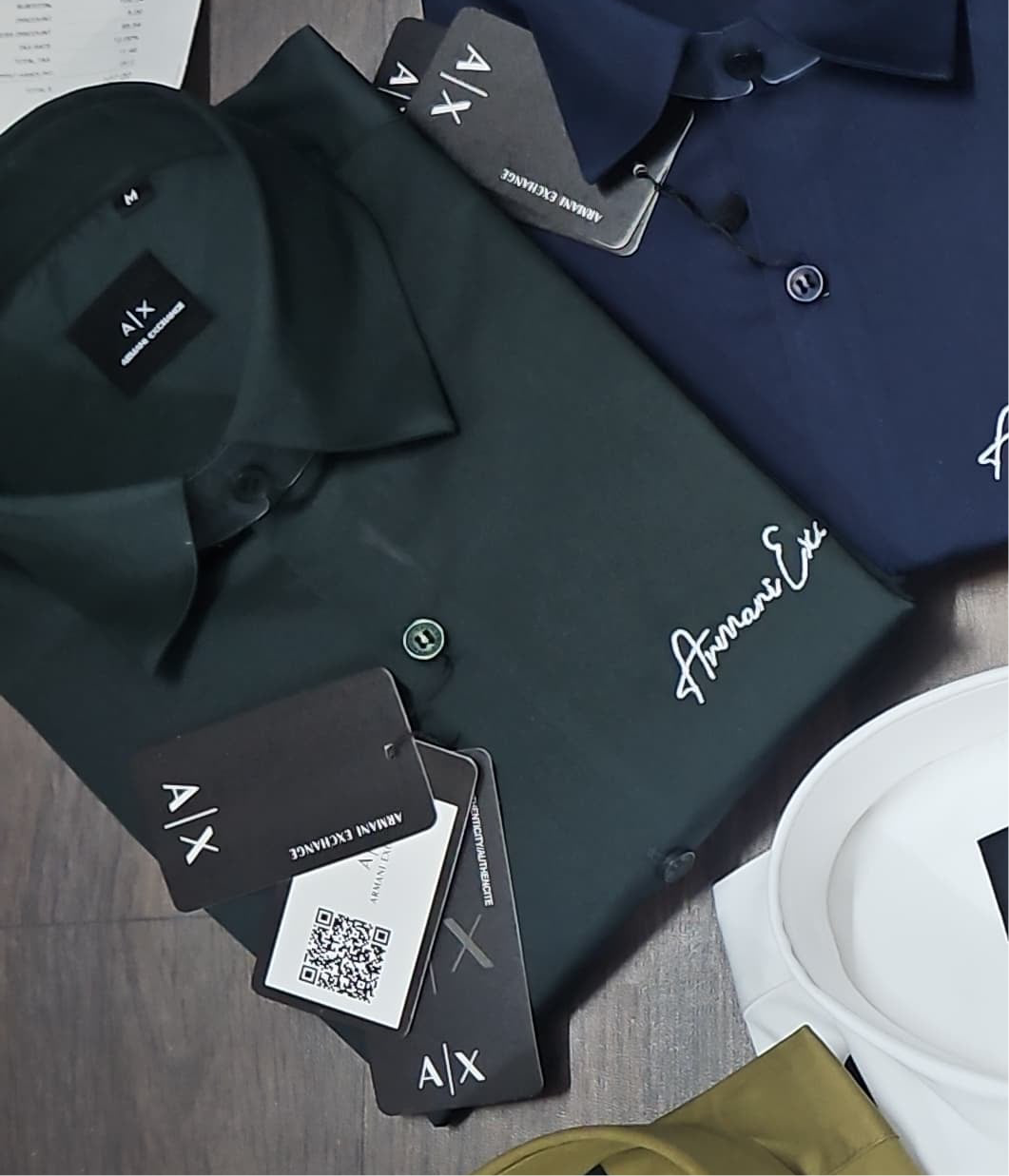 ARMANI EXCHANGE AX GREEN SHIRT