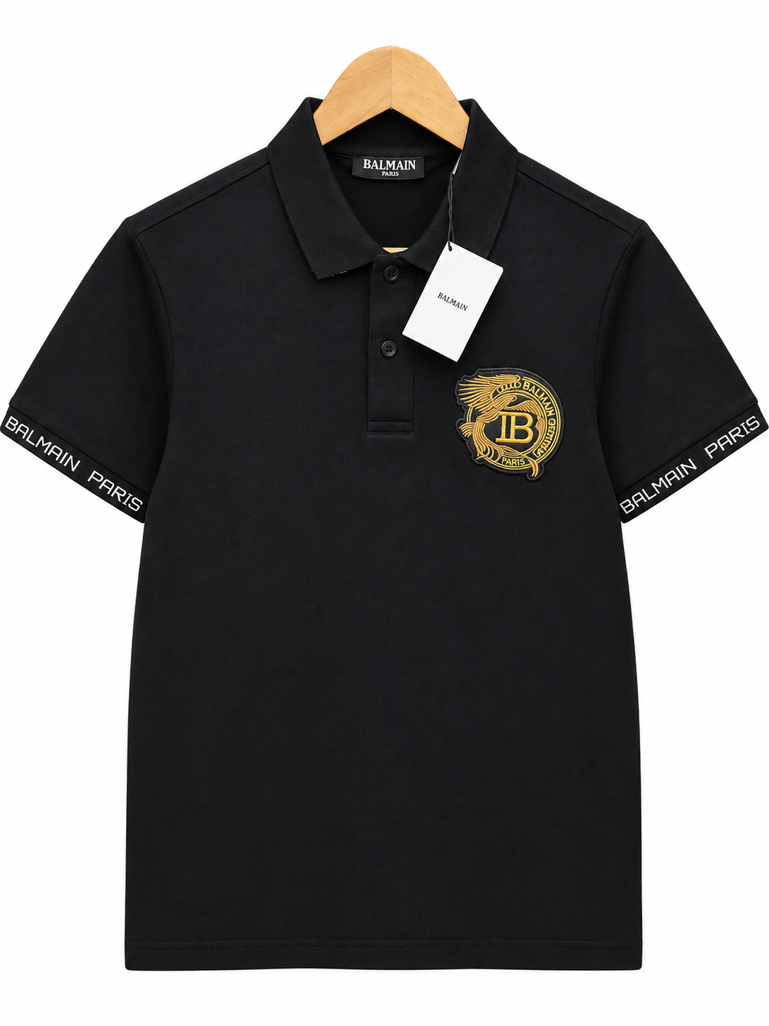 BALMAN PARIS BLACK TSHIRT