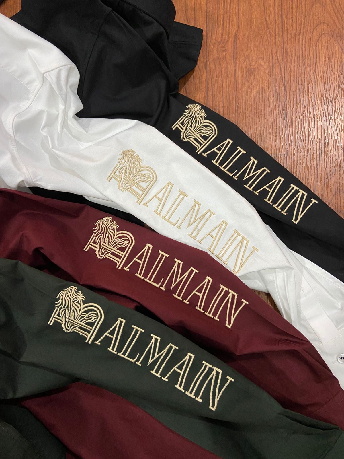 BALMAIN SIDE SLEEVE EMBROIDERY DESIGN BLACK SHIRT