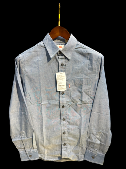 LEVI,s SILKY DENIM SKY BLUE SHIRT