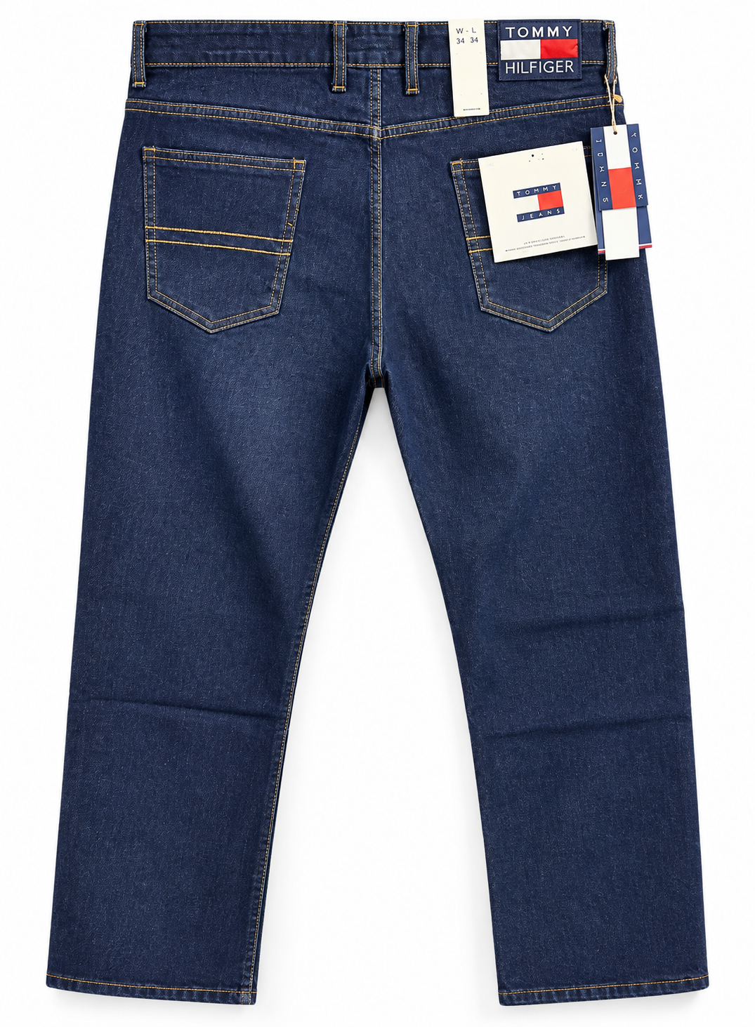TOMMY HILFIGR NAVY BLUE RAW WASH JEANS