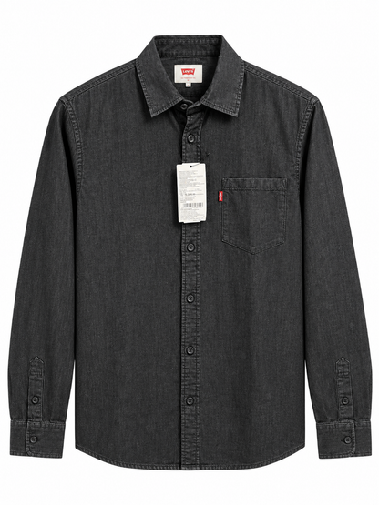 LEVI,s SILKY DENIM CHARCOAL BLACK SHIRT