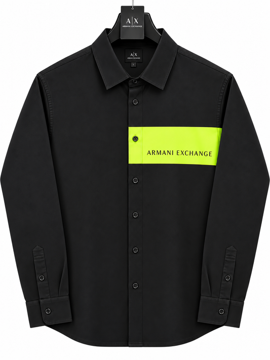 ARMANI EXCHANGE AX BLACK SHIRT