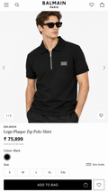 BALMAN PARIS BLACK TSHIRT