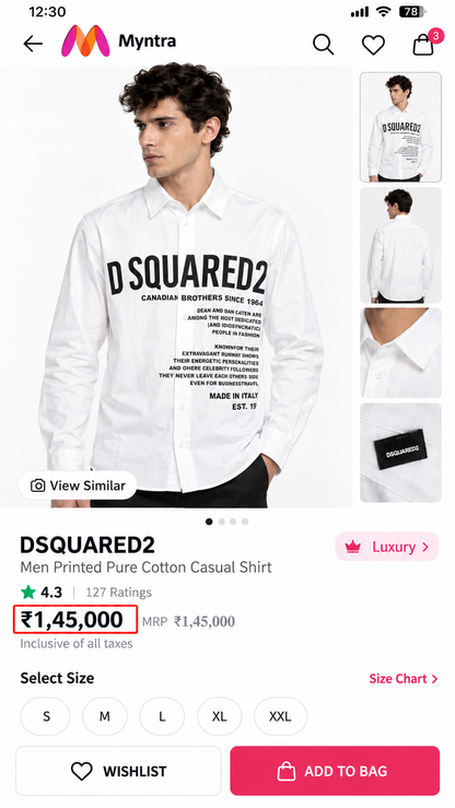 D-SQUARED SHIRT