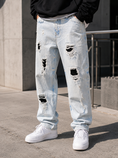 ZARA DAMAGE JEANS