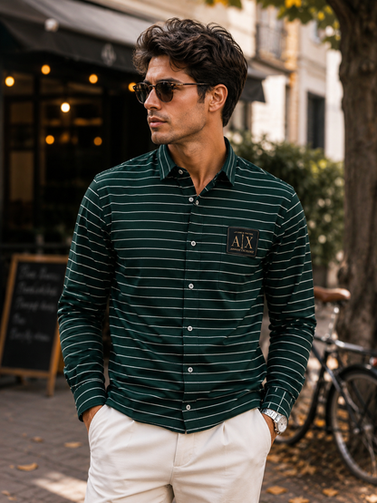 ARMANI EXCHANGE AX GREEN SHIRT