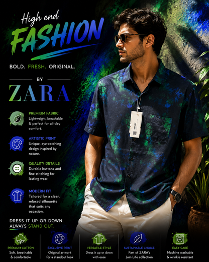 ZARA HALF SHIRT