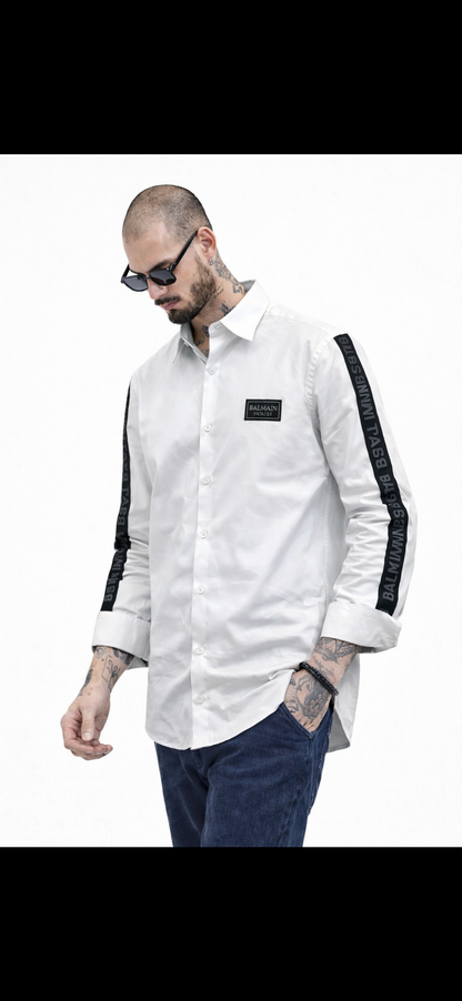 BALMAIN PARIS SIDE STRIP SHIRT (Copy)