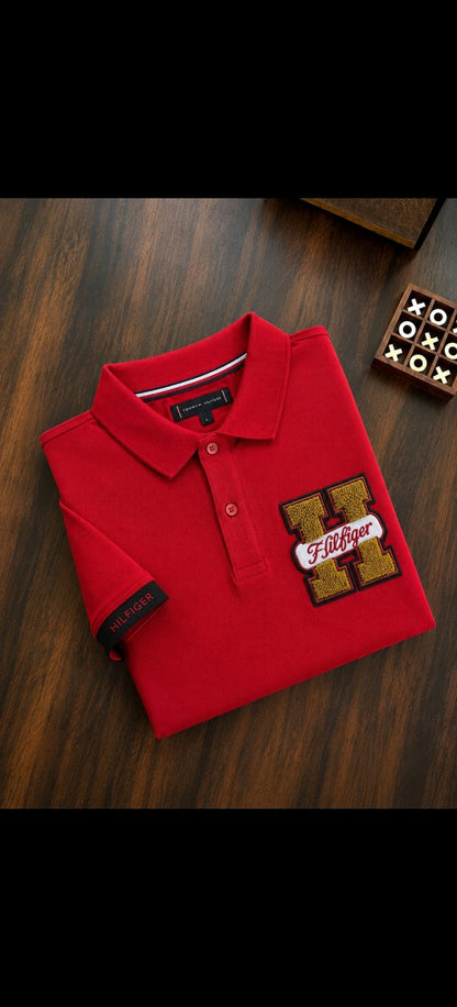 TOMMY HILFIGER RED COLOUR TSHIRT