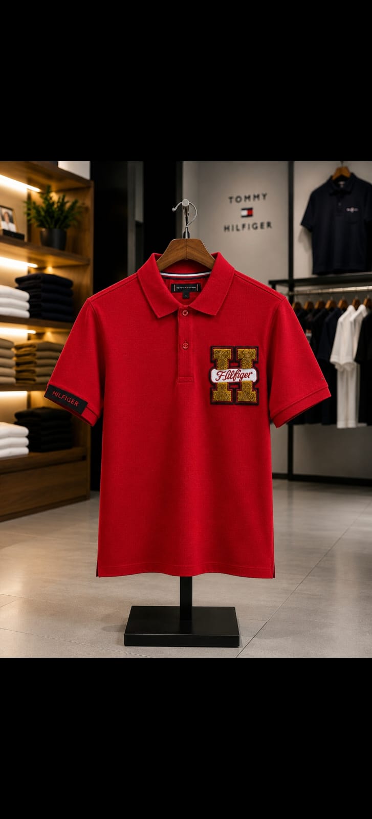 TOMMY HILFIGER RED COLOUR TSHIRT