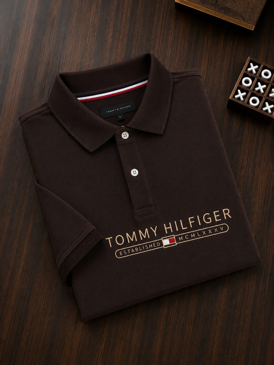 TOMMY HILFIGER BROWN COLOUR TSHIRT